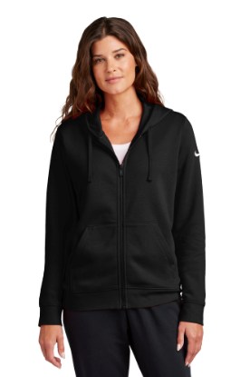 Picture of Nike Women's Club Fleece Sleeve Swoosh Full-Zip Hoodie