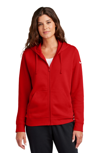 Picture of Nike Women's Club Fleece Sleeve Swoosh Full-Zip Hoodie