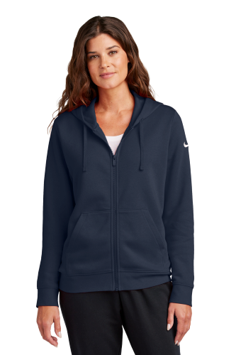 Picture of Nike Women's Club Fleece Sleeve Swoosh Full-Zip Hoodie